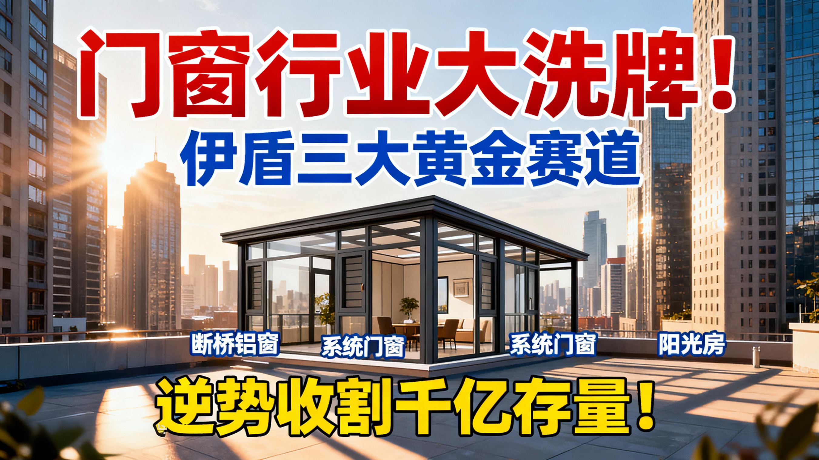 門窗行業(yè)大洗牌！伊盾三大黃金賽道，逆勢收割千億存量！