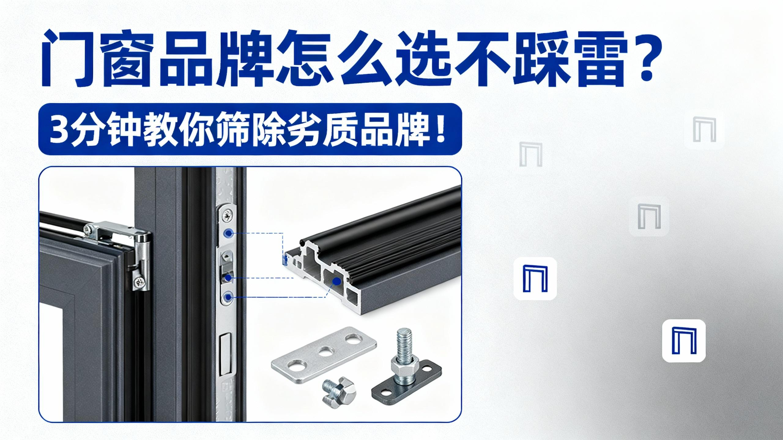 門窗品牌怎么選不踩雷？3分鐘教你篩除劣質(zhì)品牌！