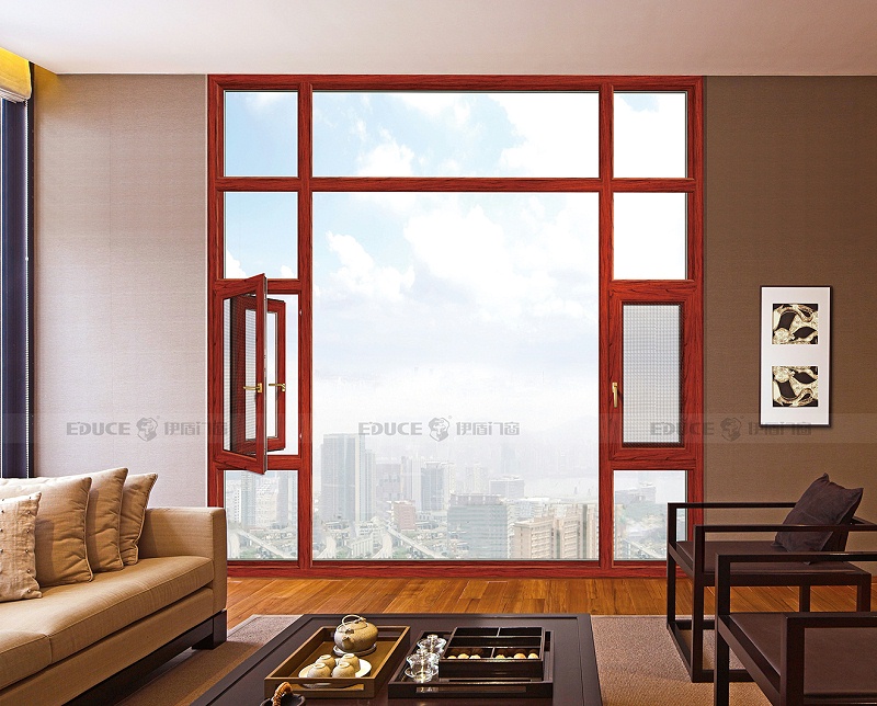 伊盾安全門窗，保護孩子的生命安全，全面提高居家生活質量！簡愛堡羅平開窗-ZJ120mm 新櫻桃