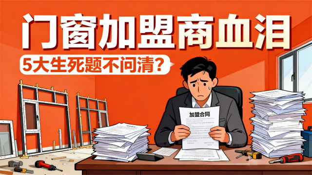 門窗加盟商血淚：5大生死題不問清？